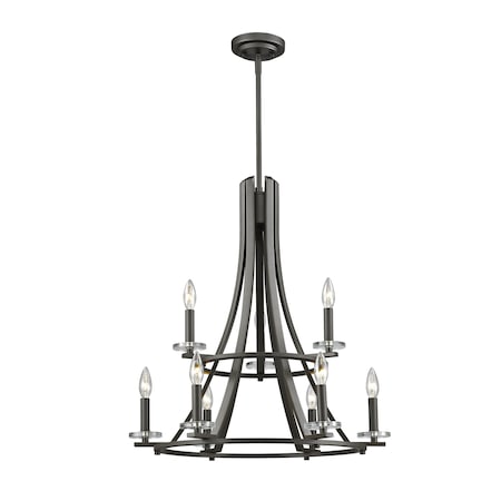 Z-Lite Verona 9 Light Chandelier, Bronze 2010-9BRZ